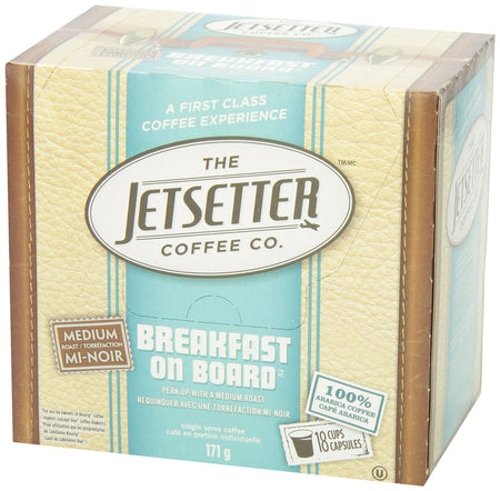 The Jetsetter Coffee, Breakfast on Board, 18ct, 171g Keurig {Imported from Canada}