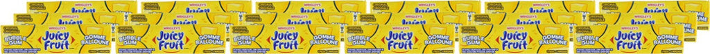 Juicy Fruit Original Bubble Gum ,18ct 90 Pieces of Gum {Imported from Canada}