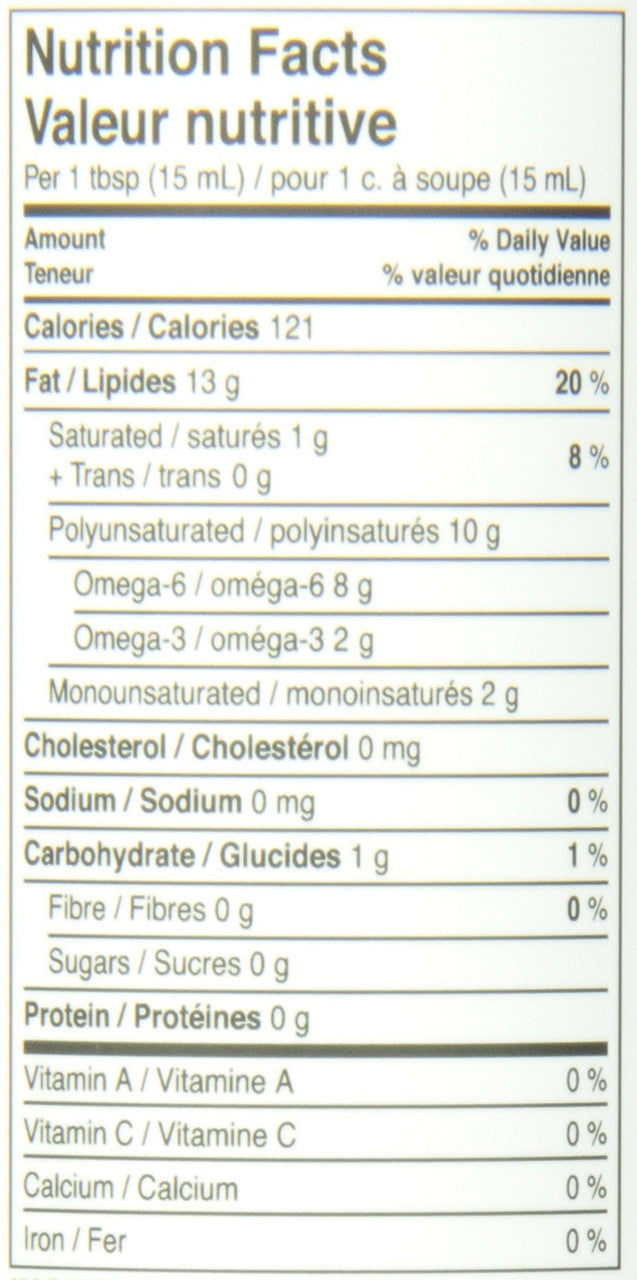 Manitoba Harvest Certified Organic Hemp Oil (250mL/8.5 oz.,) {Canadian}