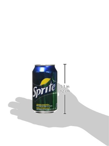 Sprite Lemon Lime Soda, 355mL/12oz., Cans, 12 Pack, {Imported from Canada}