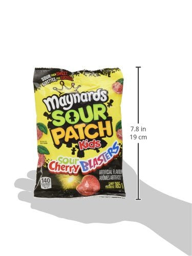 Maynards Sour Patch Kids Sour Cherry  Candy, 185g  {Imported from Canada}