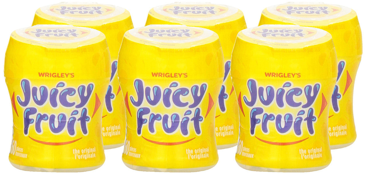 Juicy Fruit Sugar-Free Gum, 6x60ct, 360 Pieces {Imported from Canada}