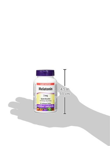 Webber Melatonin 3 mg (Easy Dissolve) {Imported from Canada}