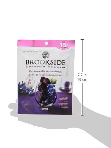 BROOKSIDE, Dark Chocolate, Merlot Grape & Black Currant, 210/7.4oz., {Imported from Canada}