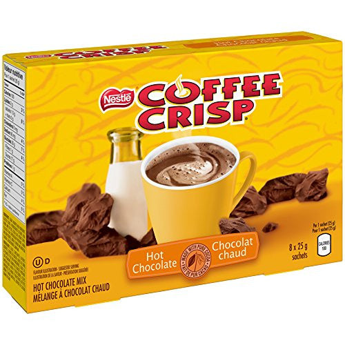 Nestle Coffee Crisp Hot Chocolate  8x25g sachets {Imported from Canada}