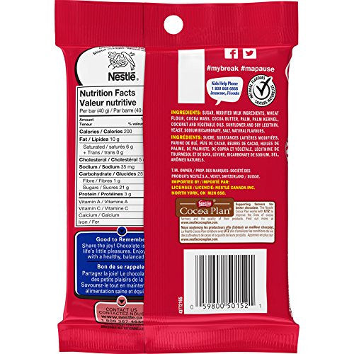 NESTLE  KIT KAT CHUNKY Milk, 4 x 40g (4pk) {Imported from Canada}