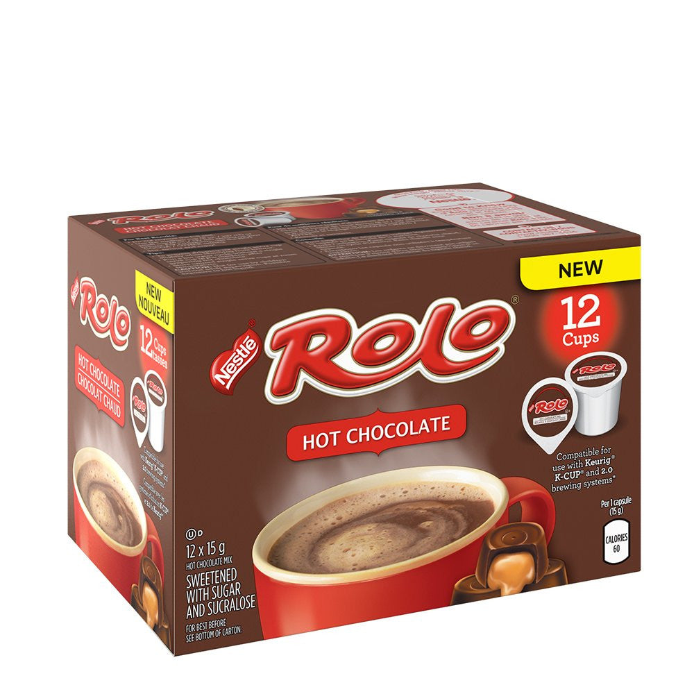 ROLO Hot Chocolate, KEURIG K-CUP Pods, 12x15g {Imported from Canada}