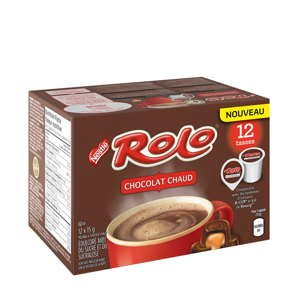 ROLO Hot Chocolate, KEURIG K-CUP Pods, 12x15g {Imported from Canada}