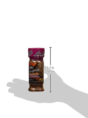 La Grille, Spicy Montreal Steak Spice Seasoning, 157g/5.5oz, (Imported from Canada)