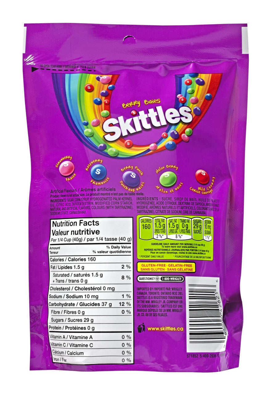 Skittles Berry, Mega-Pack, 320g/11.28oz, {Imported from Canada}