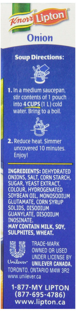 Knorr Recipe Onion Soup Mix 2 Pouches-56g, 24 count {Imported from Canada}