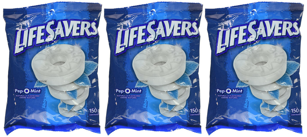 Life Savers Pep-O-Mint (150g/5.3oz) (3pk) {Imported from Canada}