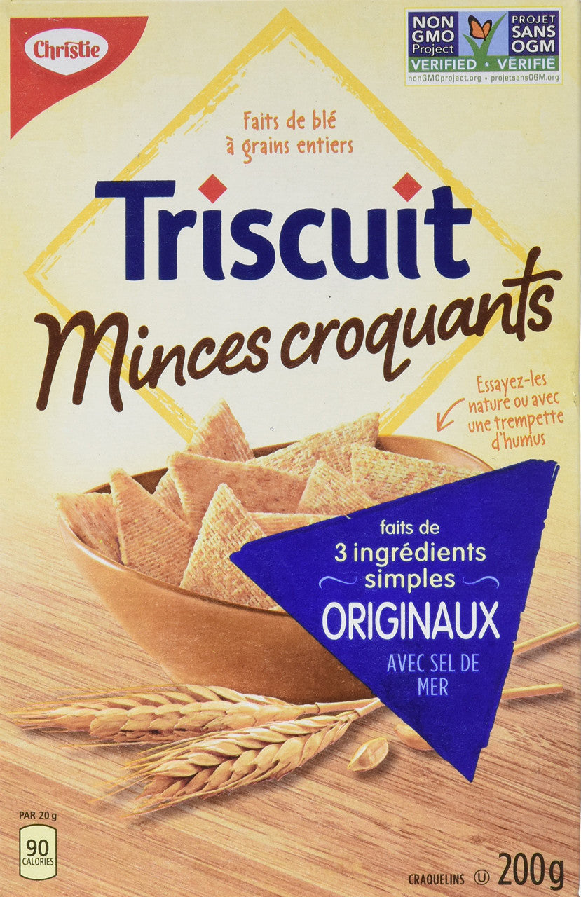 Triscuit Thin Crisps Crackers, Original, 200g/7.1 oz., {Imported from Canada}