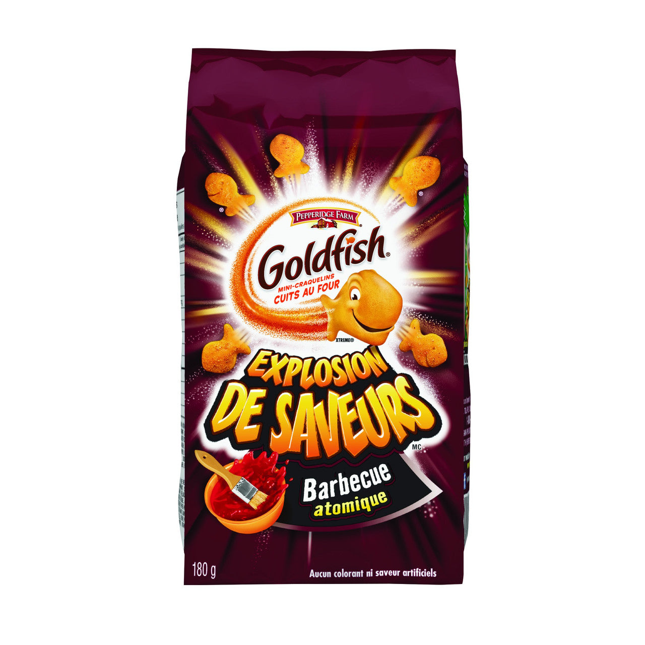 Pepperidge Farm Goldfish Flavour Blasted Atomic BBQ Crackers, 180g/6.3oz, (Imported from Canada)