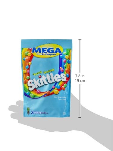 Skittles Tropical, Mega Pack, 320g/11.28oz {Imported from Canada}