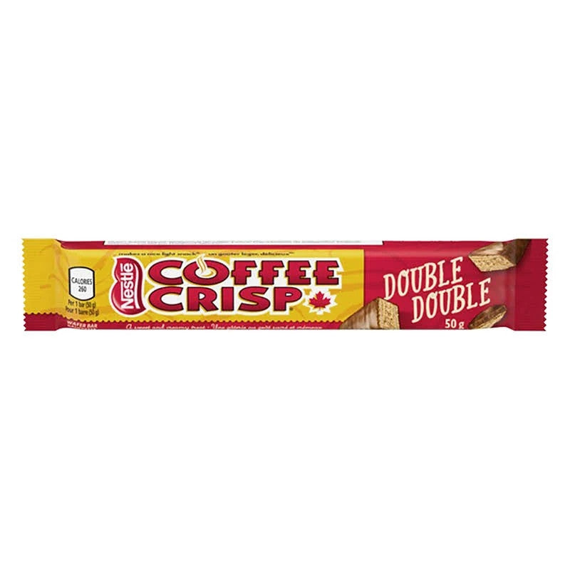 Nestle Coffee Crisp Double Double Chocolate Bars, (24ct), 50g/1.8 oz., {Imported from Canada}