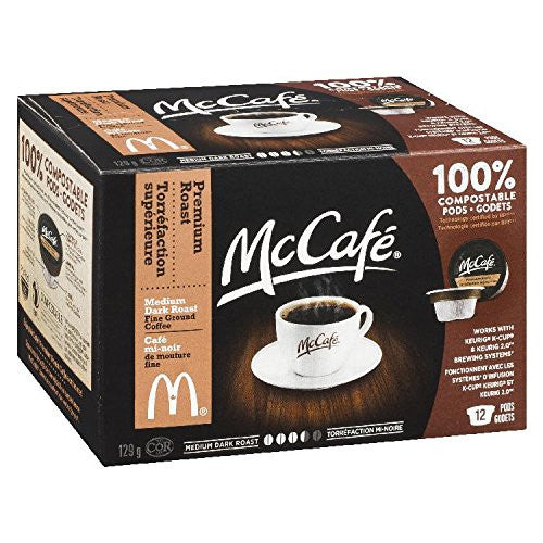 McCafe Premium Roast Coffee Keurig Pods, 129g, 12pk {Imported from Canada}