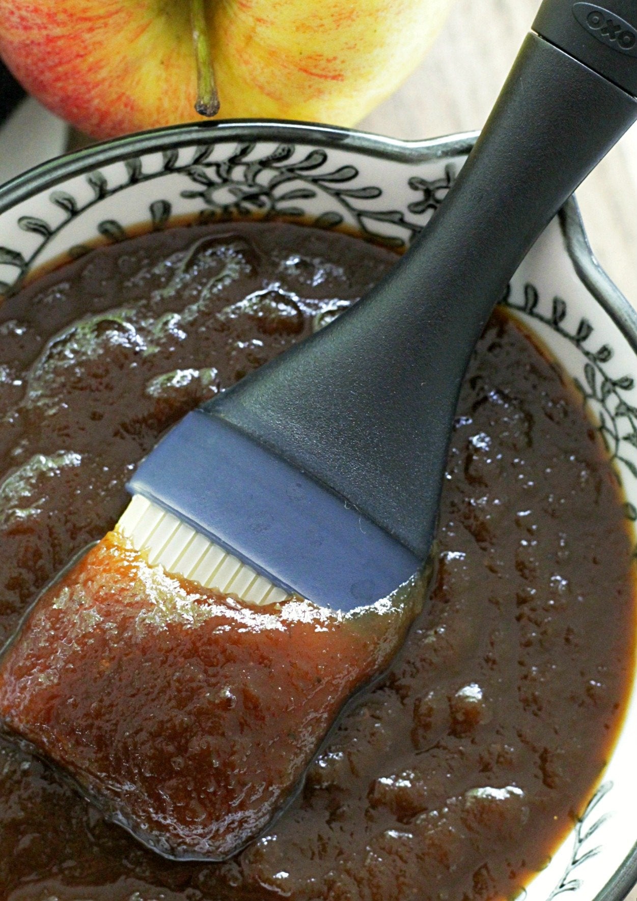 Montana's Apple Butter BBQ Sauce, picture of sauce in a bowl