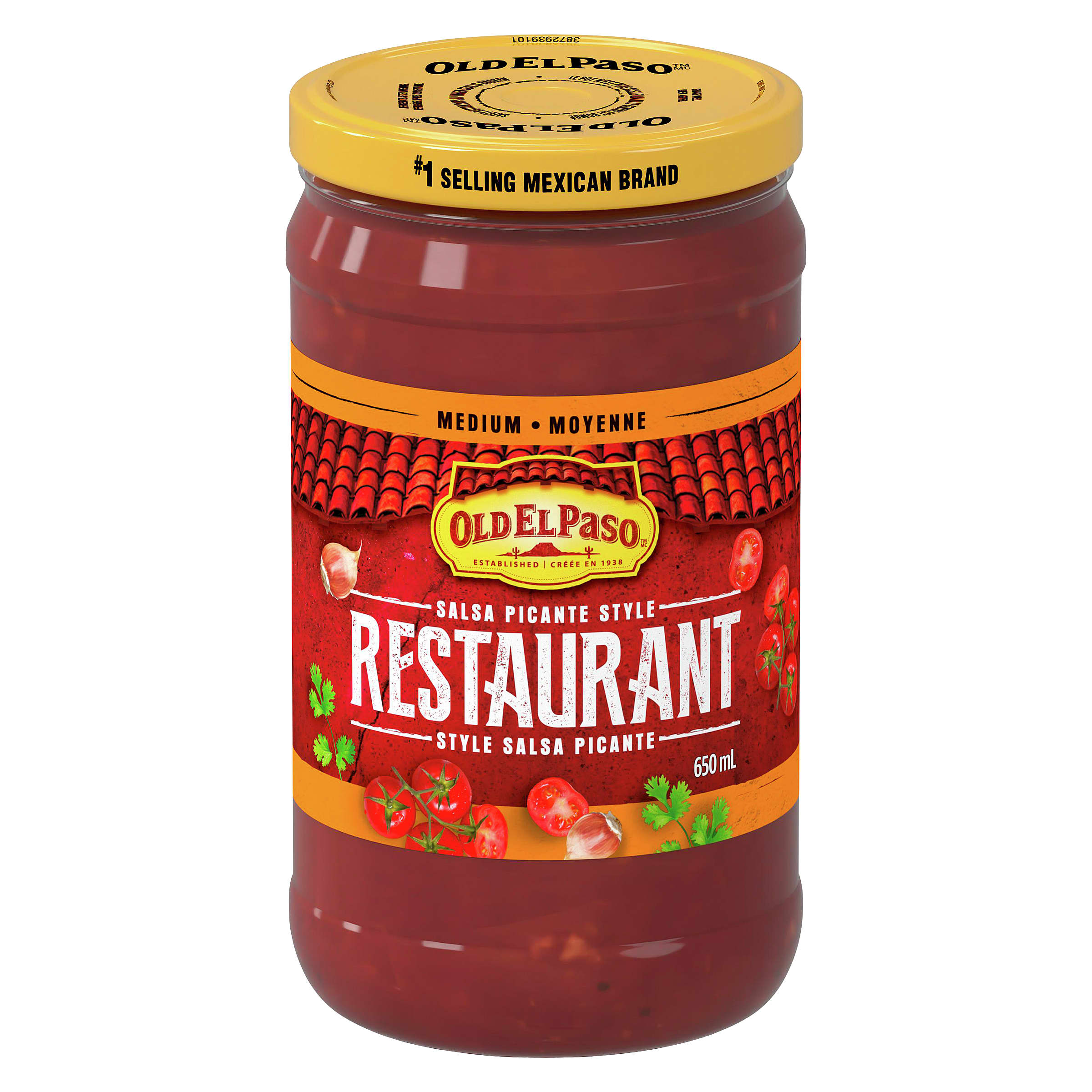 Old El Paso Medium Restaurant Style Salsa Picante, 650ml/22 oz