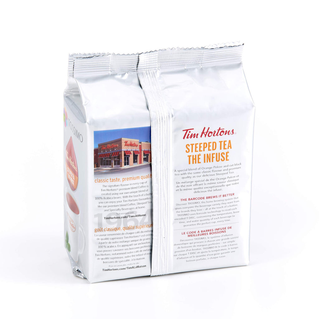 Tim Hortons Steeped Tea Tassimo Orange Pekoe Black Tea, 14 discs {Imported from Canada}