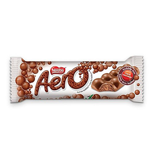 Nestle Aero Milk Chocolate Bars 42g/1.5 oz. Each, 10 pack, {Imported from Canada}