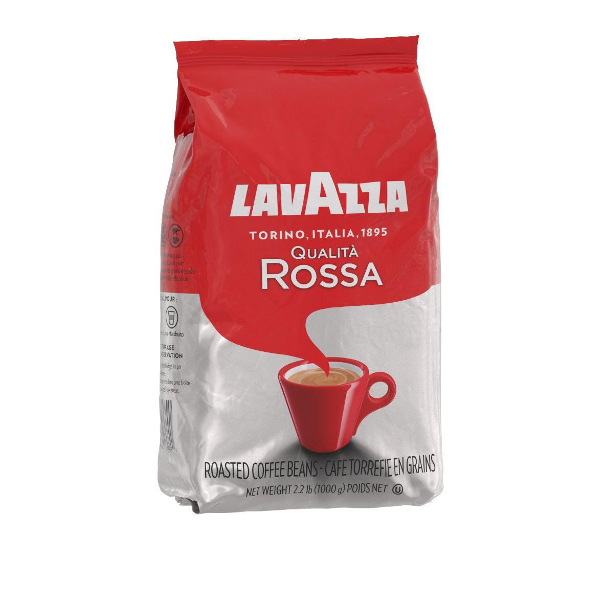 Lavazza Qualita Rossa, Italian Coffee Beans Expresso, 1kg/2.2lbs., {Imported from Canada}