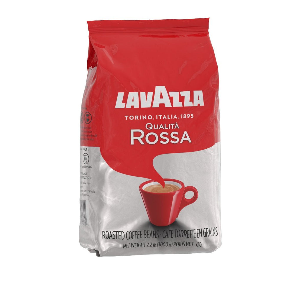 Lavazza Qualita Rossa, Italian Coffee Beans Expresso, 1kg/2.2lbs., {Imported from Canada}