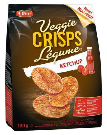 Dare Ketchup Veggie Crisps, 100g/3.5oz, Bag, (Imported from Canada)