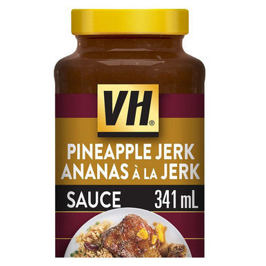 VH Pineapple Jerk Sauce, 341mL/11.5oz, Jar, 12 Count {Imported from Canada}