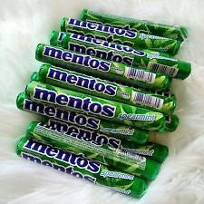 Mentos Green Apple flavored candy 1.32 oz/37g 20 Rolls {Imported from Canada}