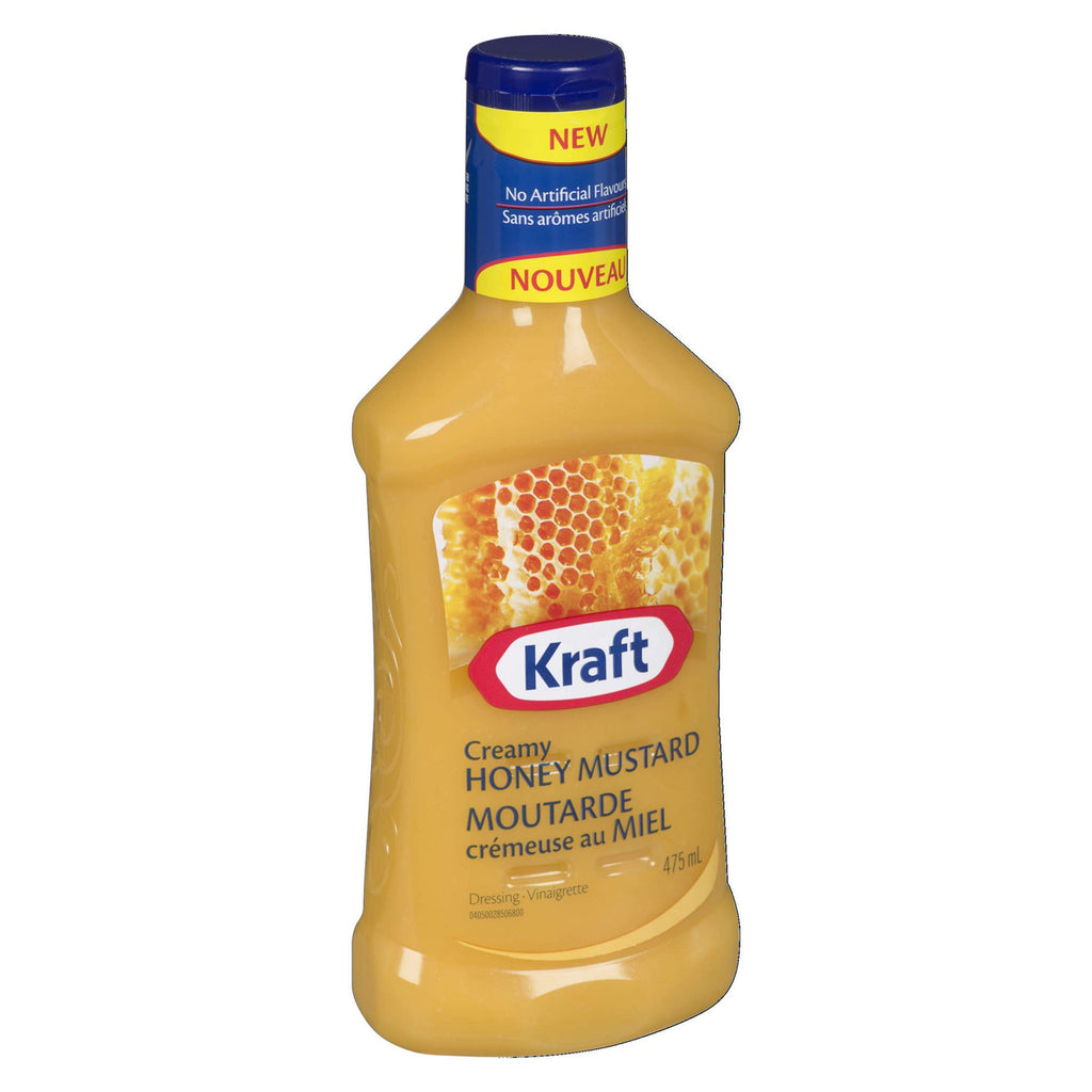 Kraft Creamy Honey Mustard Dressing, 475mL/16oz., {Imported from Canada}