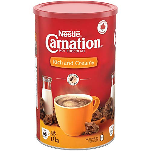 CARNATION Nestle Rich and Creamy Hot Chocolate, 1.7kg/3.7lbs, Canister, {Imported from Canada}