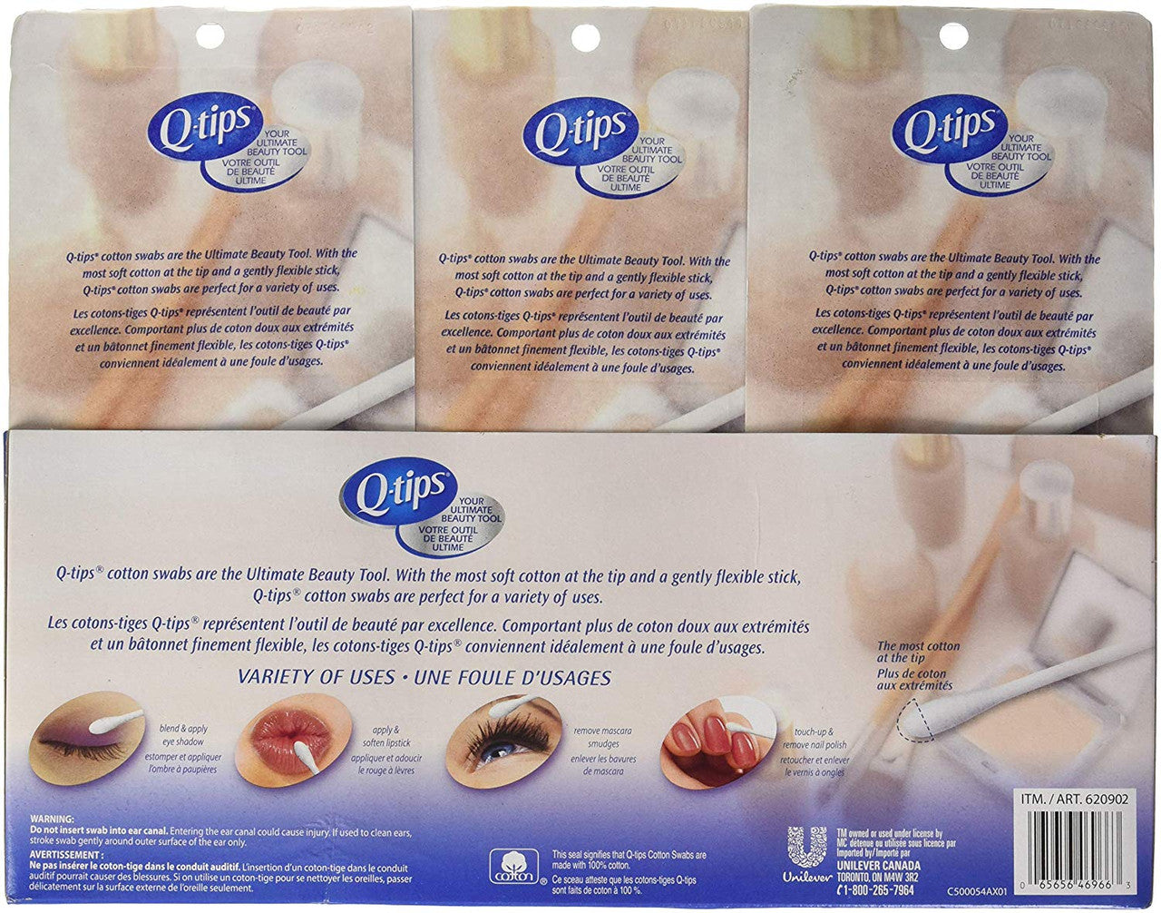 Q-tips Cotton Swabs, 625 ct (3pk) {Imported from Canada}