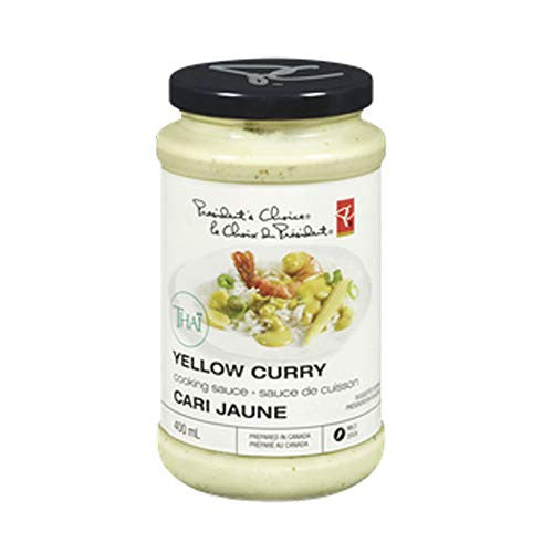 President's Choice Cooking Sauce, Thai Yellow Curry, 400ml/13.5oz {Imported from Canada}