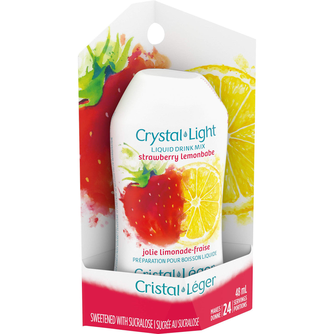 Crystal Light Liquid Drink Mix, Strawberry Lemonbabe, 48mL/1.6 fl. oz. (Pack of 16) {Imported from Canada}