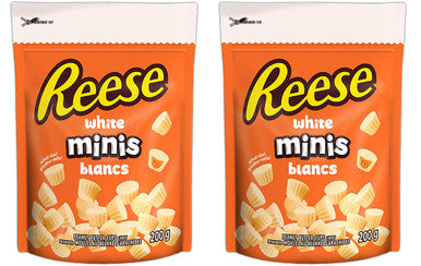 REESE Peanut Butter Cup, White Chocolate Candy Minis, 200g/7oz, (2pk) (Imported from Canada)