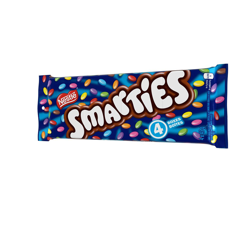 SMARTIES Chocolate Candies 4 x 45g Pack of 4 boxes, {Imported from Canada}