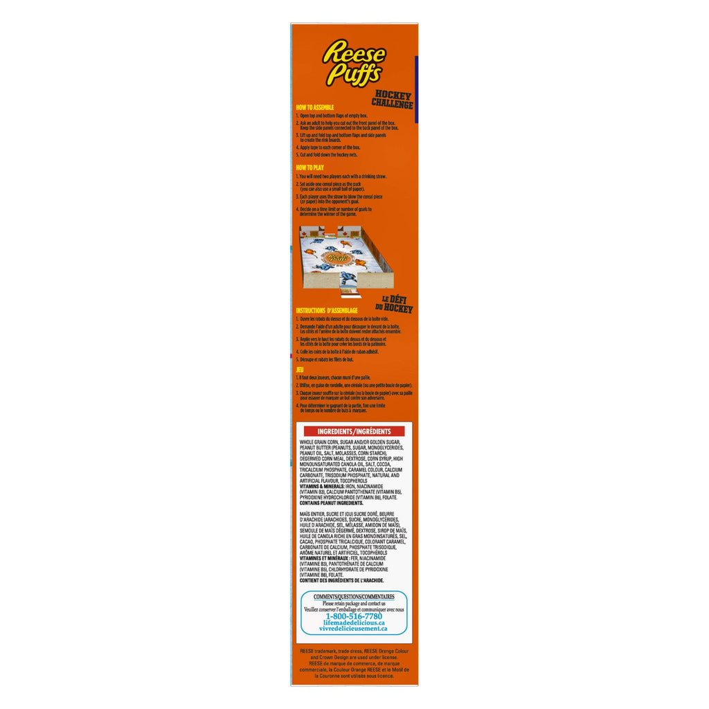 Reese Puffs Chocolate, Peanut Butter Cereal, 601g/21.2oz. (Imported from Canada)