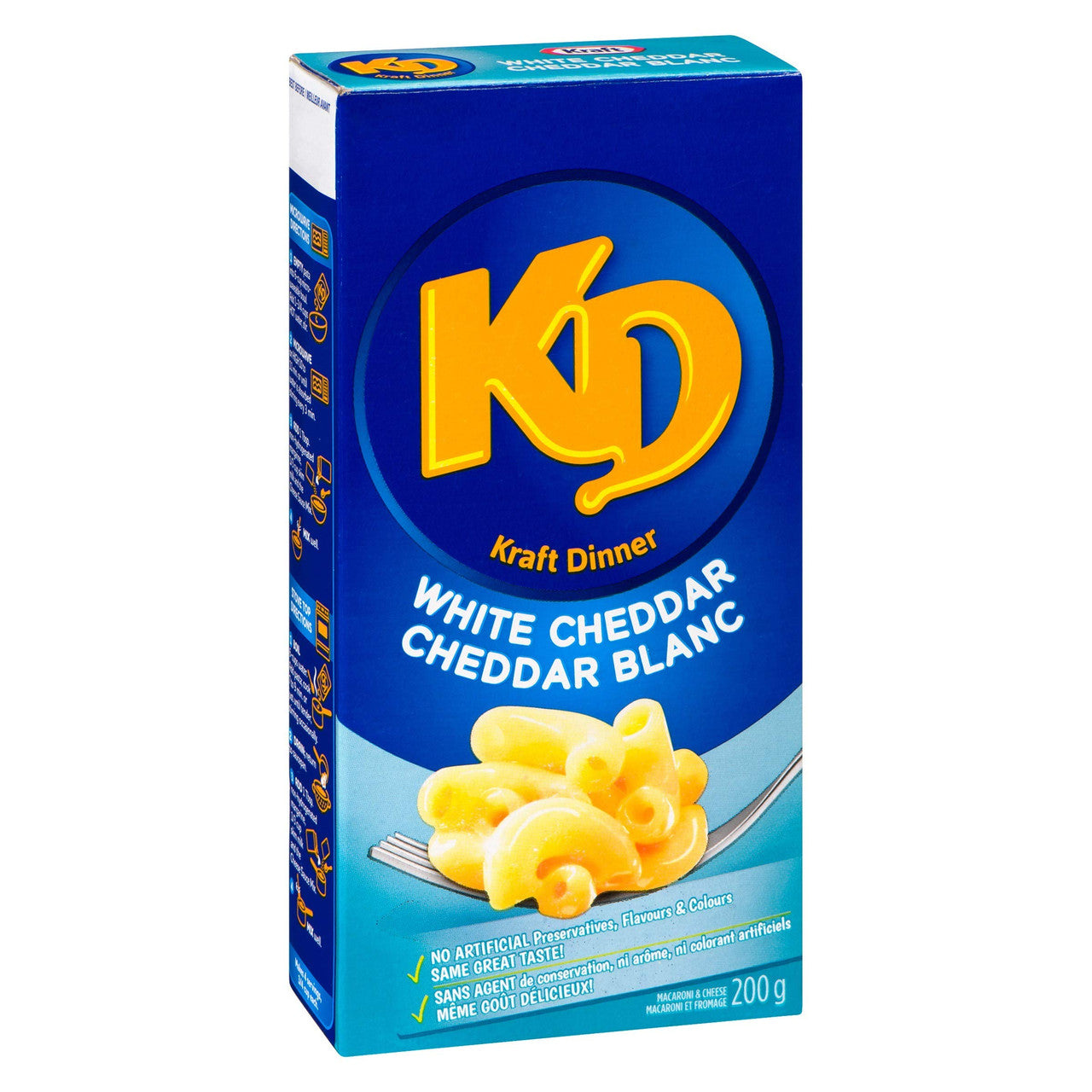 Kraft Dinner White Cheddar Mac & Cheese, 200g/7.1oz, 24ct {Imported from Canada}