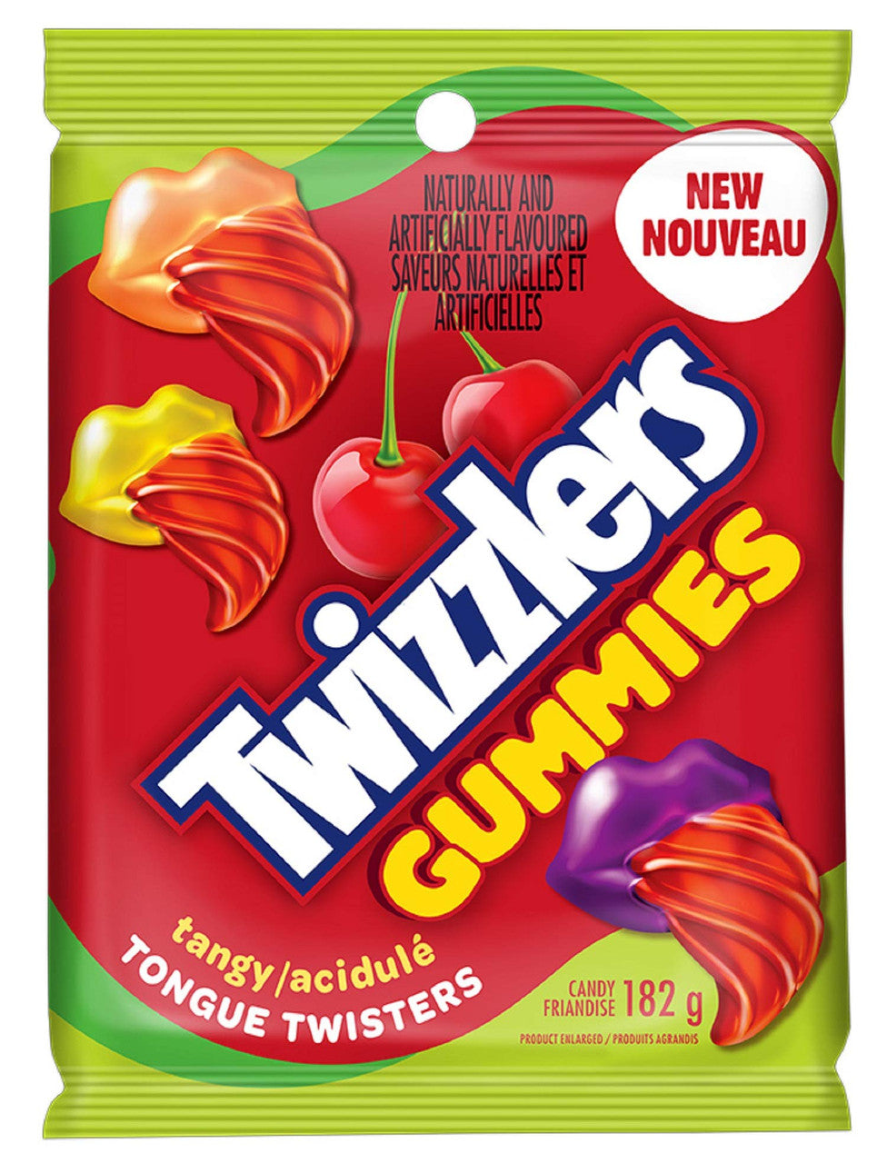 Twizzlers Gummies- Tangy Tongue Twisters Candy, 182g/6.4 oz. (10ct) {Imported from Canada}