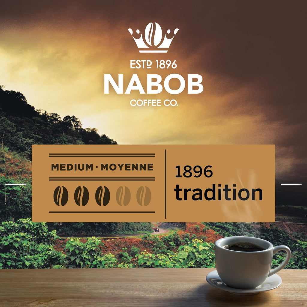 Nabob Traditional Fine Grind Ground Coffee, 930g/32.8 oz., (Pack of 6) {Imported from Canada}