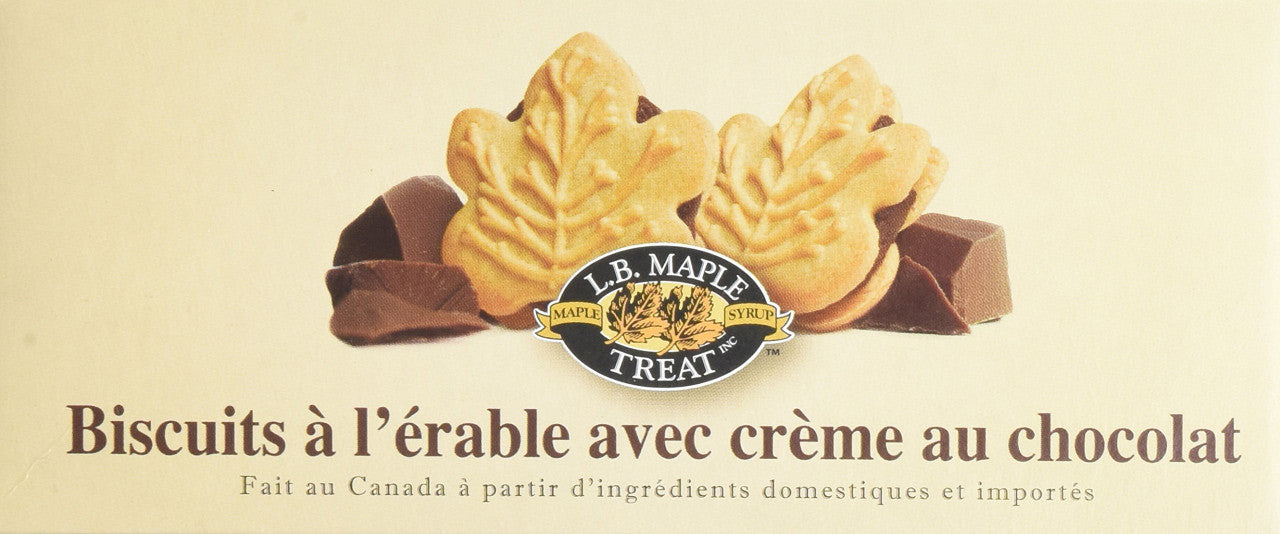 LB Canadian Maple Leaf Chocolate Cream Cookies, 240g/ 8.5oz. {Canadian}