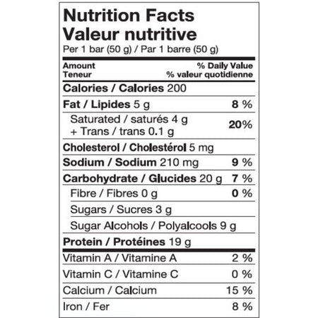 Pure Protein,Gluten Free, Snack Bars, Chocolate Salted Caramel, 50g/1.8oz., 6ct, {Imported from Canada}