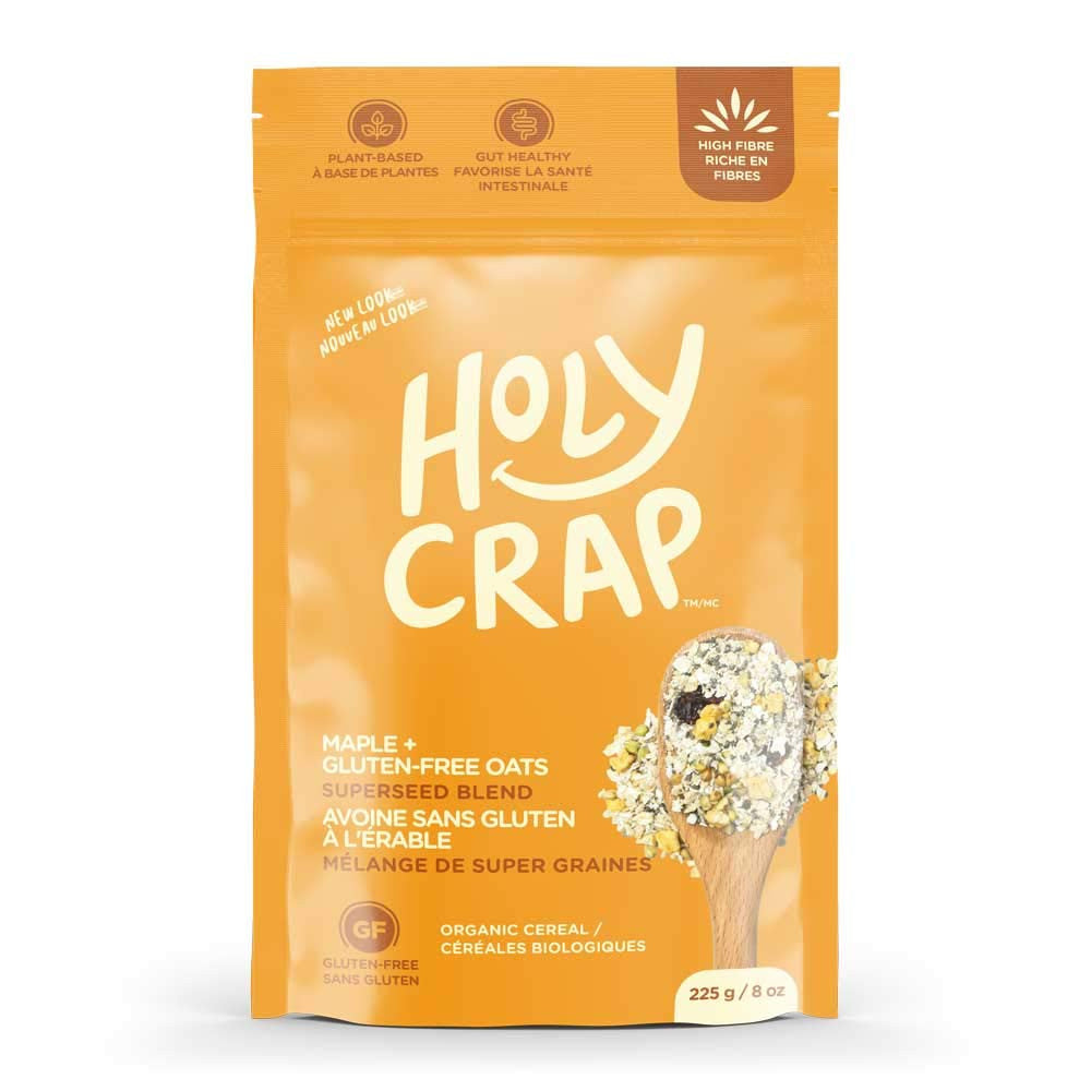 Holy Crap Maple Gluten-Free Oats Organic Breakfast Cereal, 225g/8oz. {Canadian}