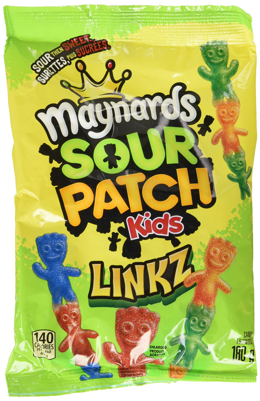 Maynards Linkz Sour Patch Kids, 180g, 9 Count Imported from Canada