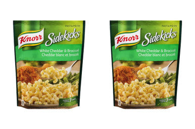 Knorr Sidekicks, White Cheddar & Broccoli, Pasta Side Dish, 143g/5oz., (2 pack) {Imported from Canada}