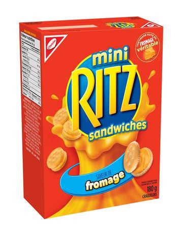 Ritz Bits Cheese Sandwich Crackers 180g/6.3oz, (Imported from Canada)