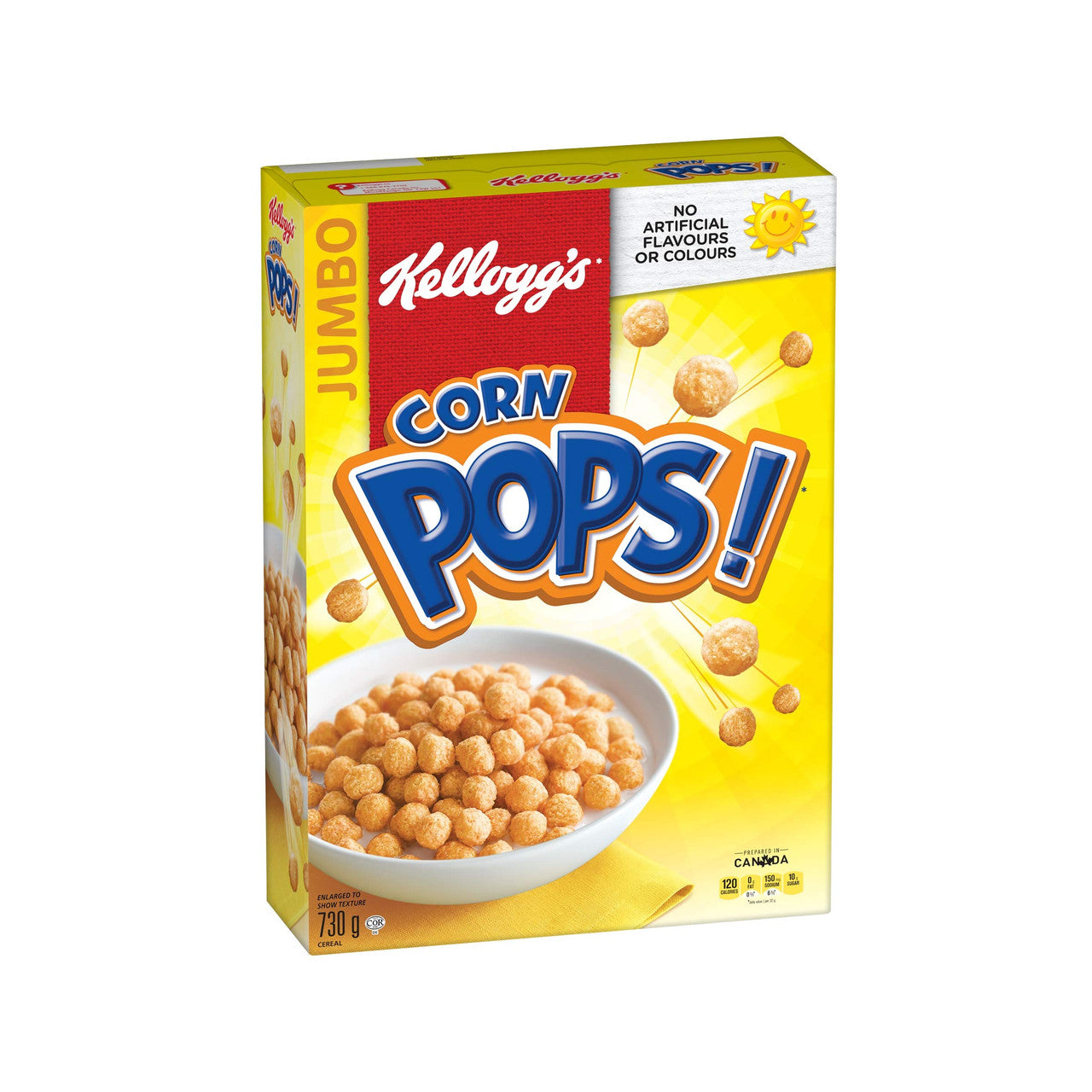 Kellogg's Corn Pops Cereal Jumbo Size 730g/25.8 oz., {Imported from Canada}