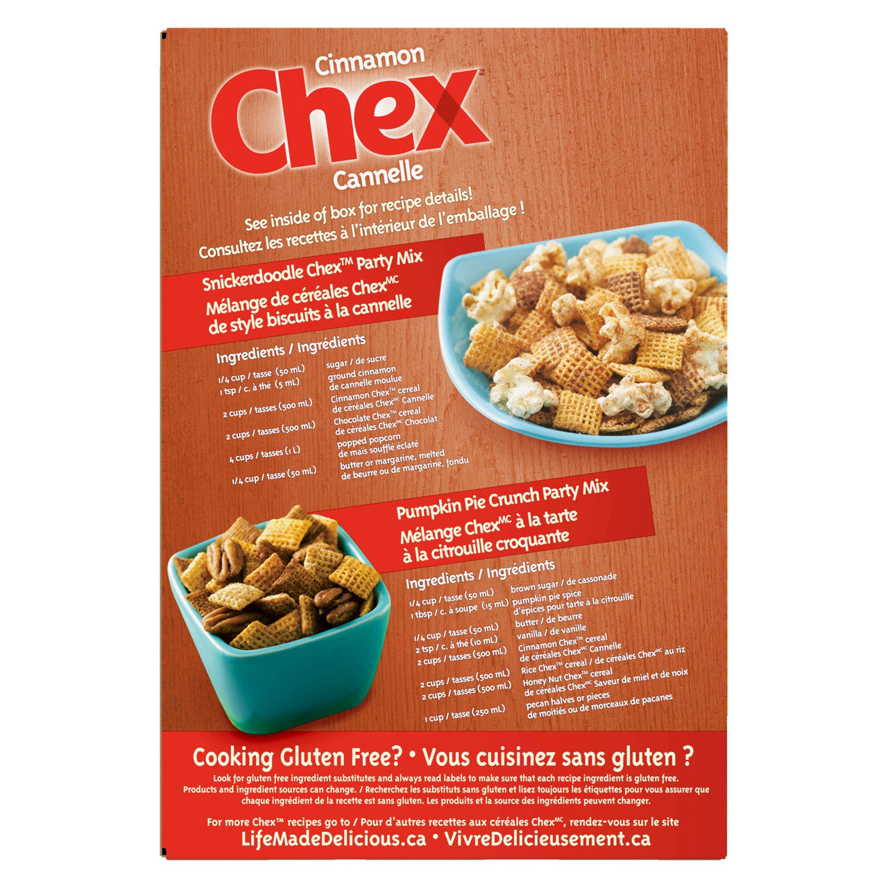 Chex Gluten Free Cinnamon Cereal, 345g/12.1oz, (Imported from Canada)