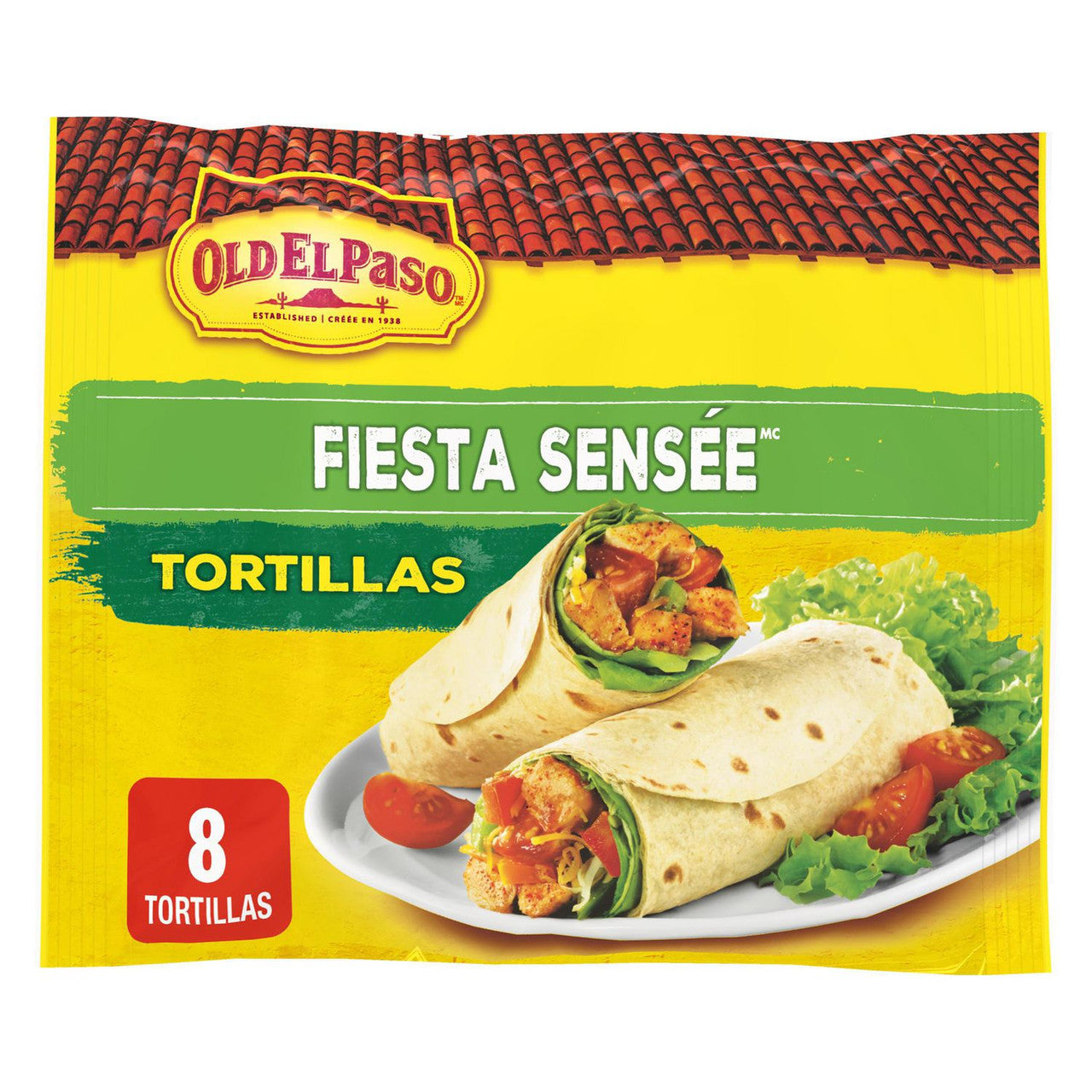 Old El Paso Smart Fiesta Tortillas, Pack of 8, 311g/11 oz., {Imported from Canada}